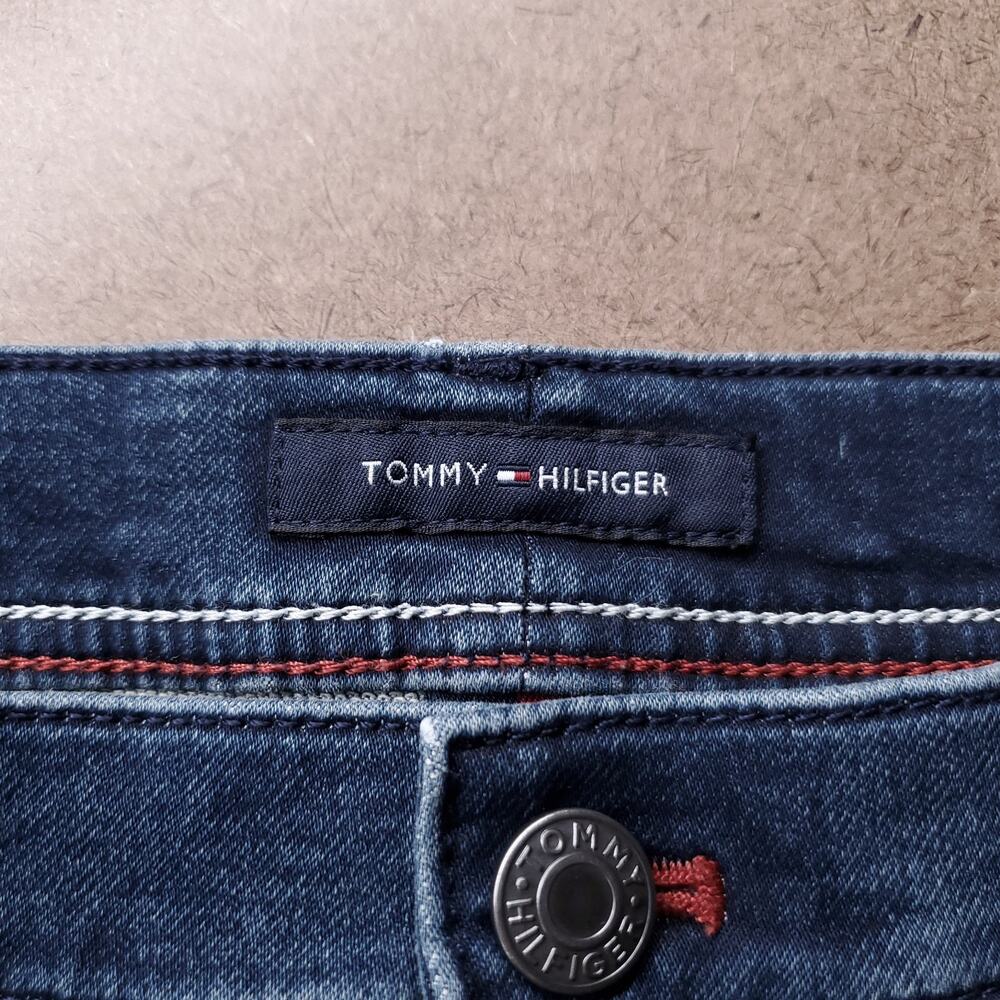 Tommy Hilfiger Denton Straight Jeans Men 32x30 Blue Straight Leg Stretch - Picture 4 of 12